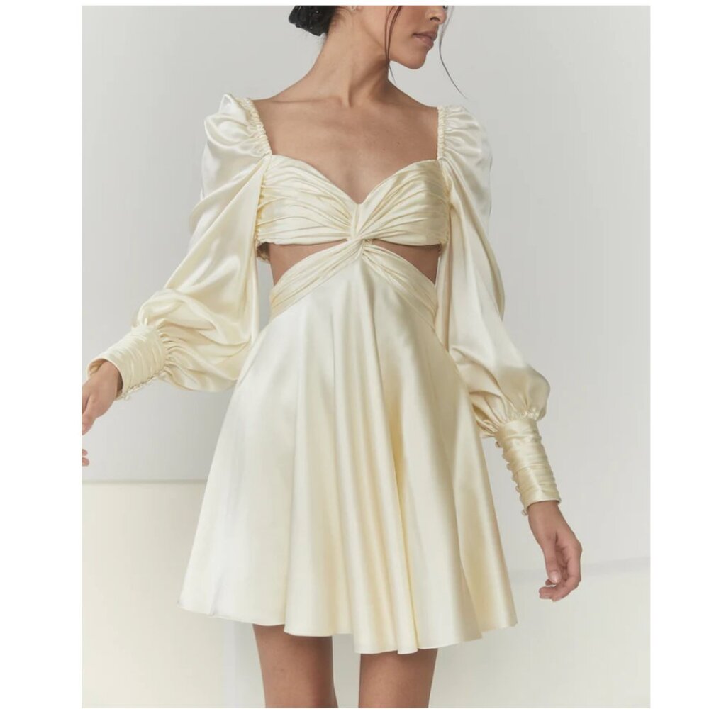 Sthr Studios Spotlight Dress in Buttermilk Size XS